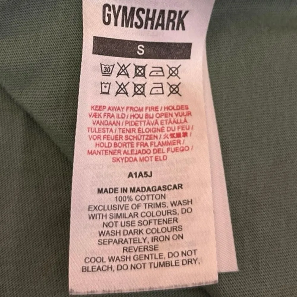 Gymshark Women's Green Sleeveless Muscle Tee Workout Athletic Tank Top Size S - Image 4