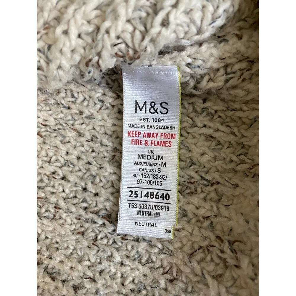 Per Una by M&S Chunky Knit V - Image 5