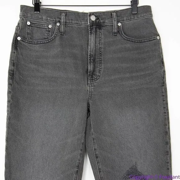 NEW Madewell Perfect Vintage‎ Jean in Cosner Wash: Knee-Rip Edition, 30 - Image 5