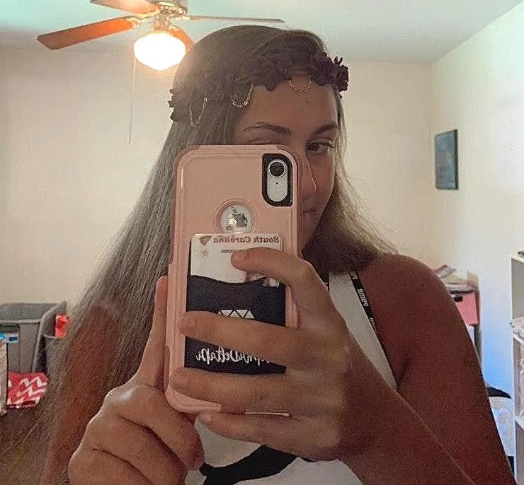 Purple Chain Flower Crown - Image 2