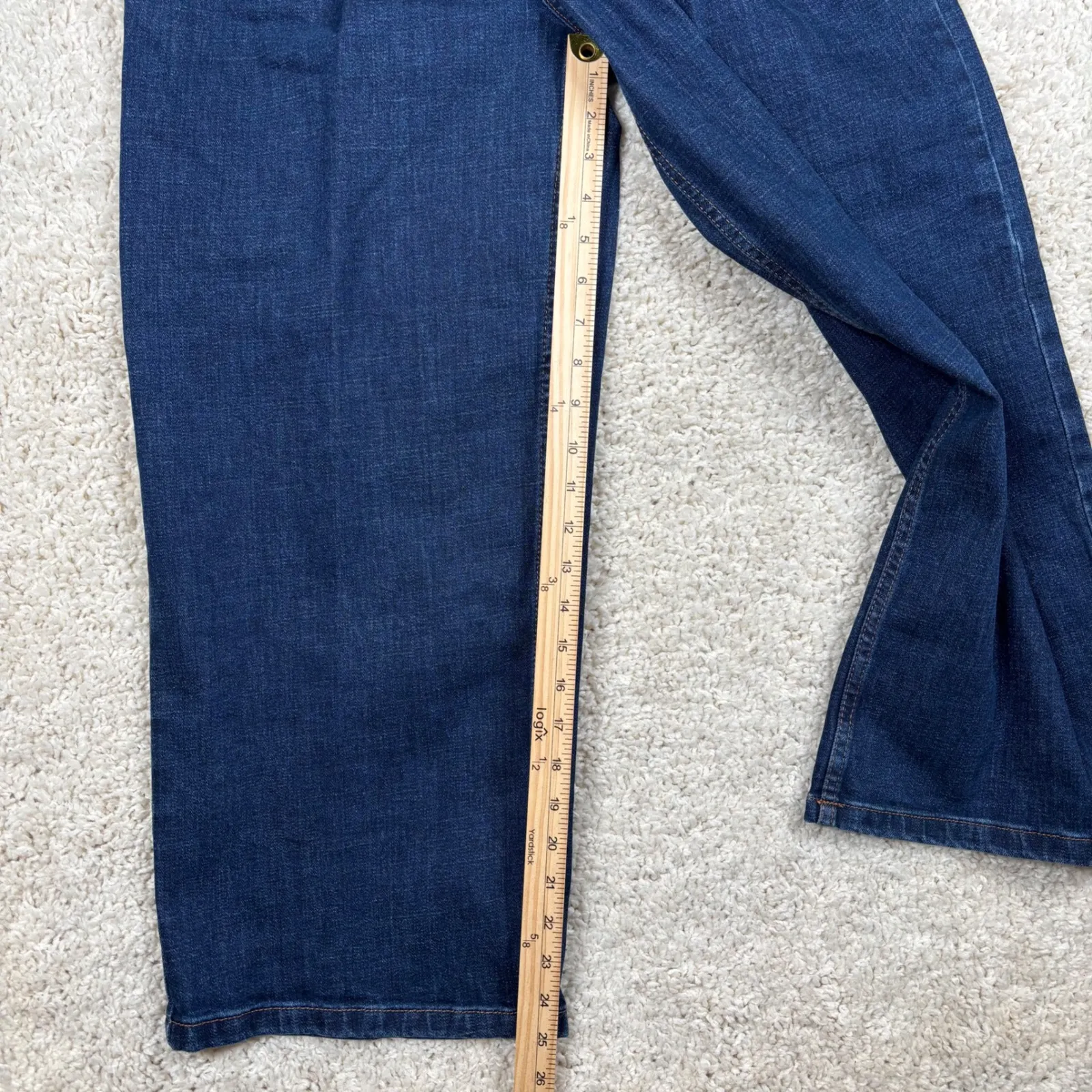 Banana Republic Wide Leg Crop Jeans Dark Wash High Rise Women 26/2 - Image 3