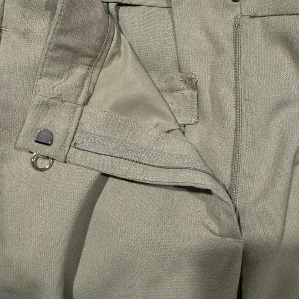 H&M Sage Green Built in Belt Tapered‎ Leg Pants - Size 6 - Image 7