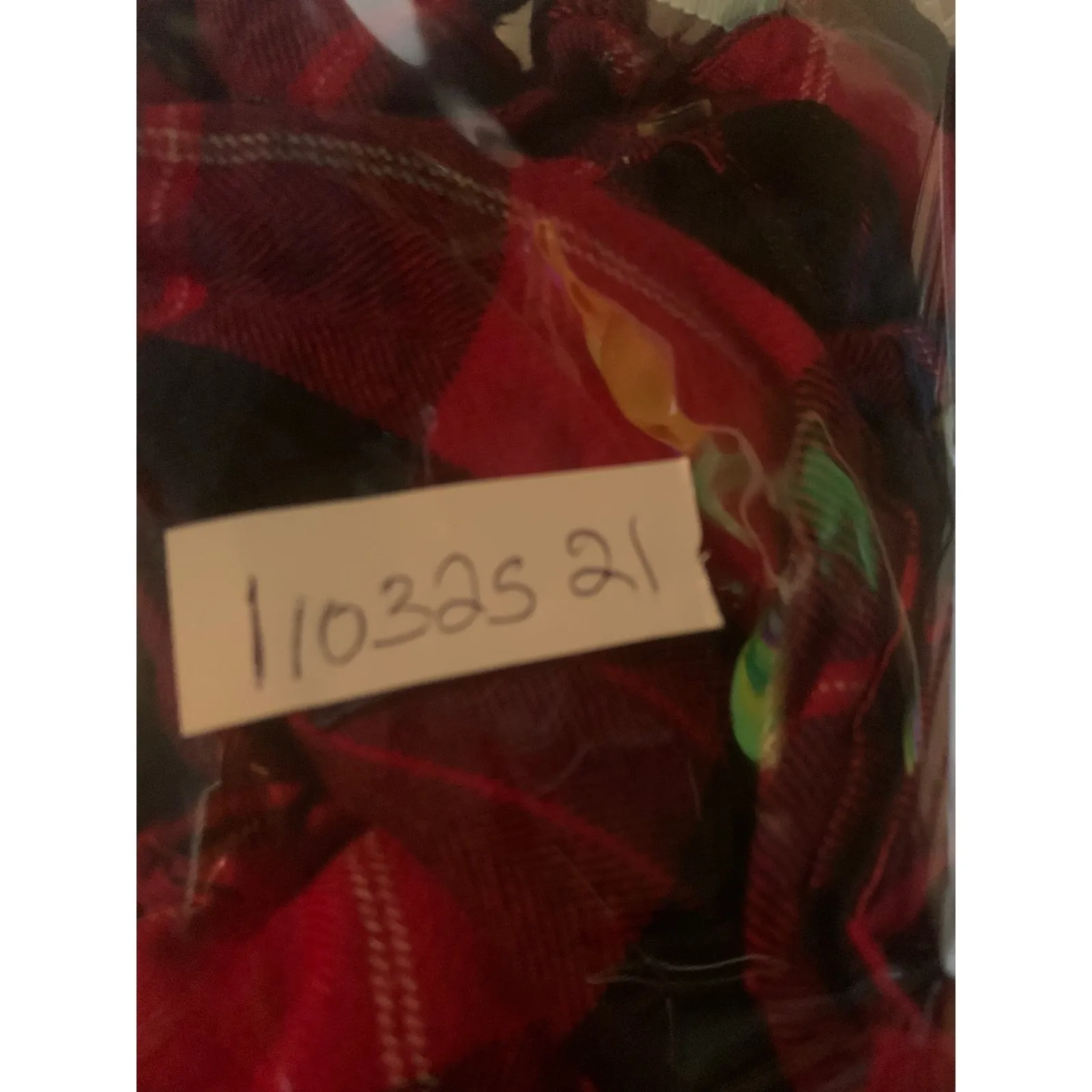 Maurice'Red Blue Black Plaid Long Sleeve Button Up Flannel Shirt Women's Medium - Image 11