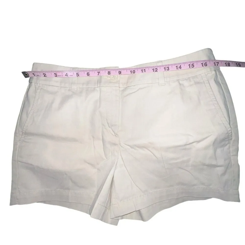 LOFT Outlet Women's‎ Cotton Shorts Khaki 4”Inch Short Size 8 Chino Outdoor New - Image 3