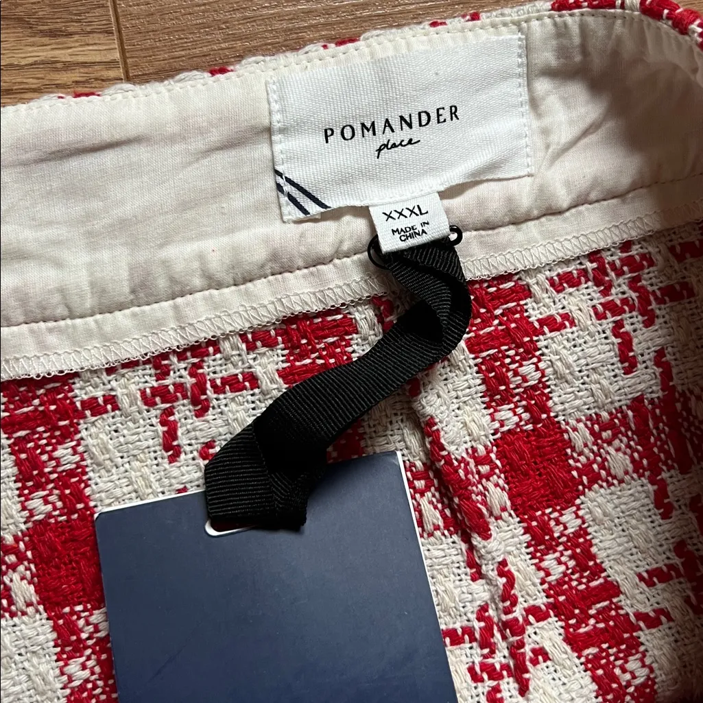 Tuckernuck Pommander Place Red Tweed Marjorie Midi Skirt XXXL New With Tags - Image 5