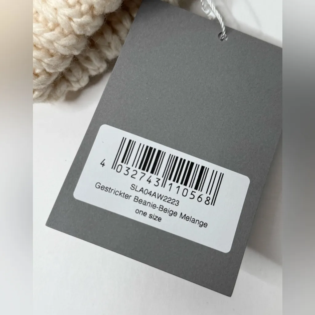 Style Republic Cable‎ Knit Winter Beanie Womens One Size Beige Duo Layer Fleece - Image 7