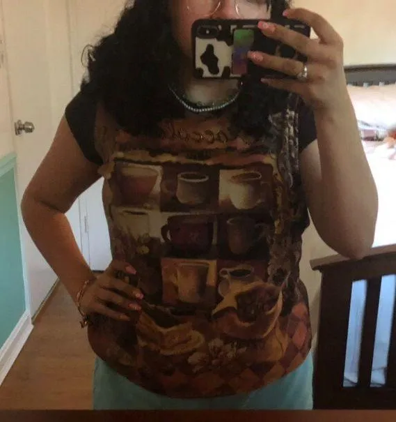 Funky Top Brown Size XL - Image 2