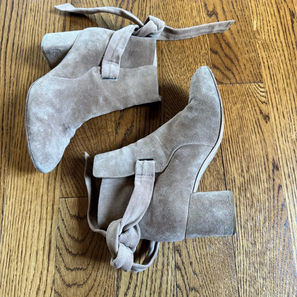 Rag & Bone Dalia Camel Suede Ankle Boots Women’s Size 37.5 - Image 5