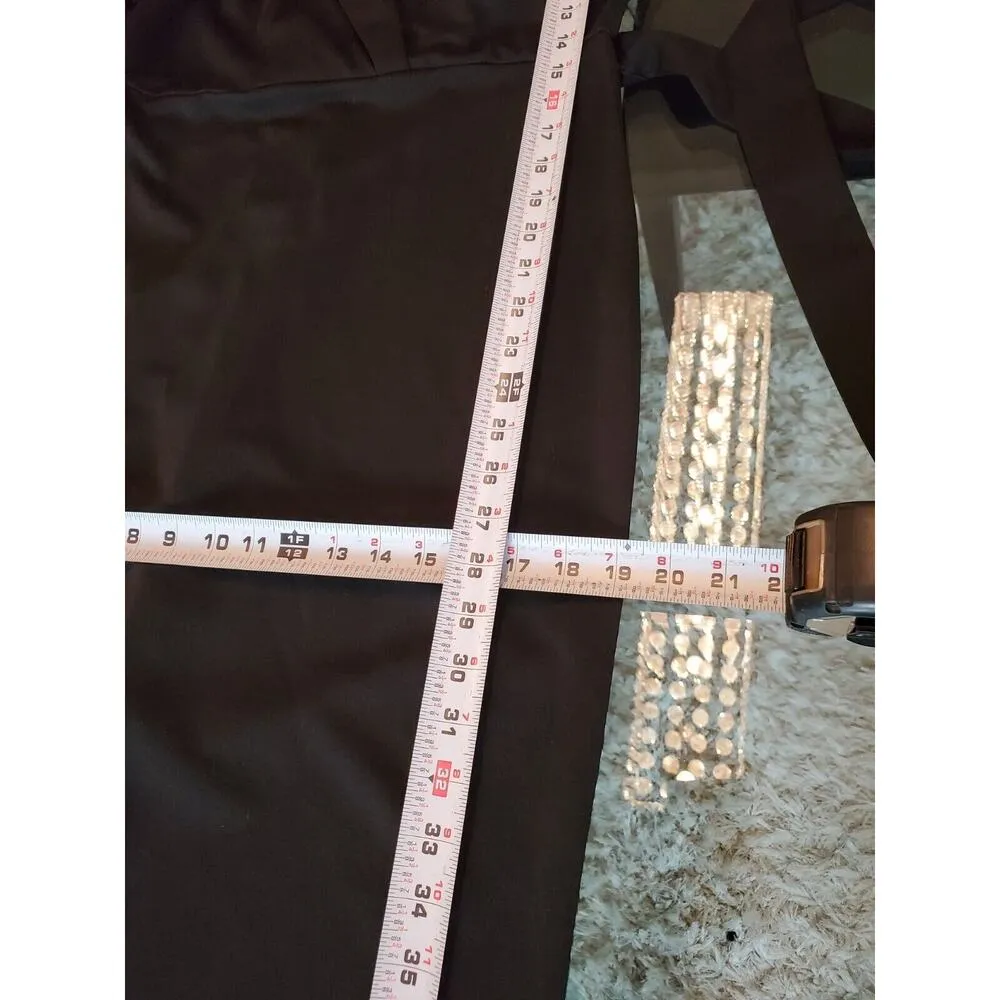 SHELN Women's Black Solid Polyester V - Image 12