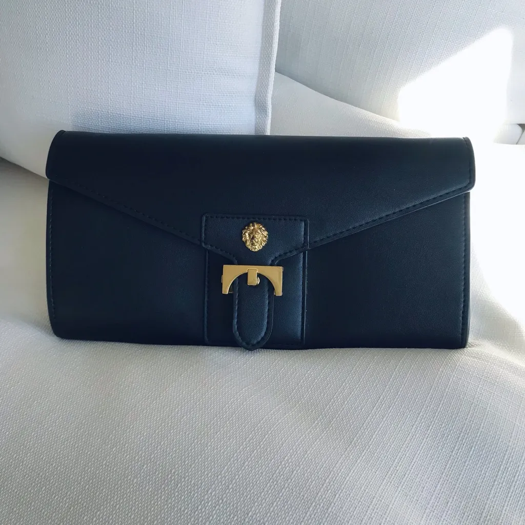 Christy Lion Medallion Envelope Clutch Crossbody - Image 16