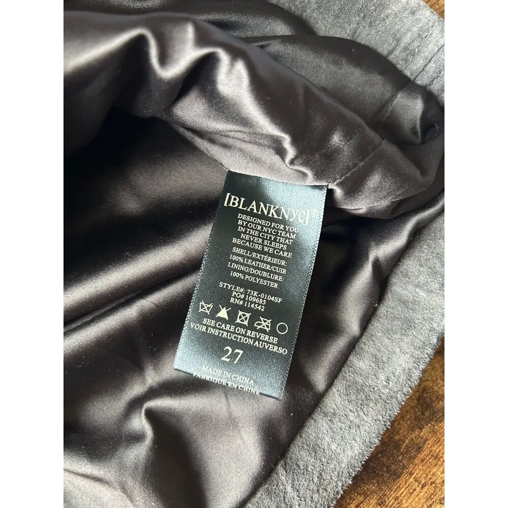 NWT Blank NYC Gray Leather Mini Skirt - Image 5