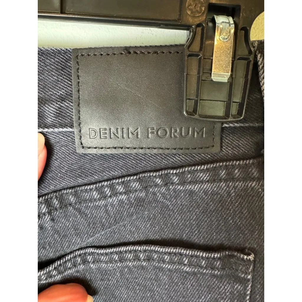 Aritzia Denim Forum Skirt Women 23 Black Washed Denim 90s‎ Cargo Mini Jean Retro - Image 7