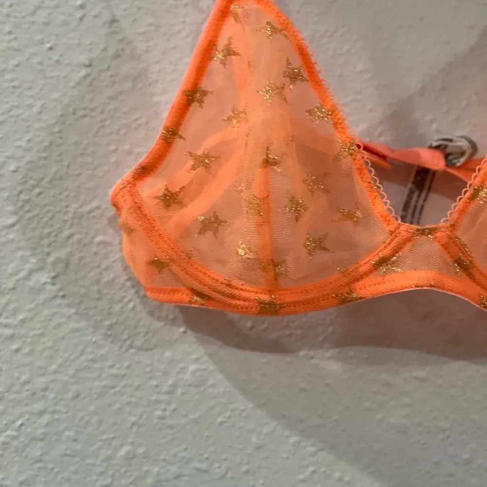Free People | Star Mesh Bra | Orange | 32B - Image 4