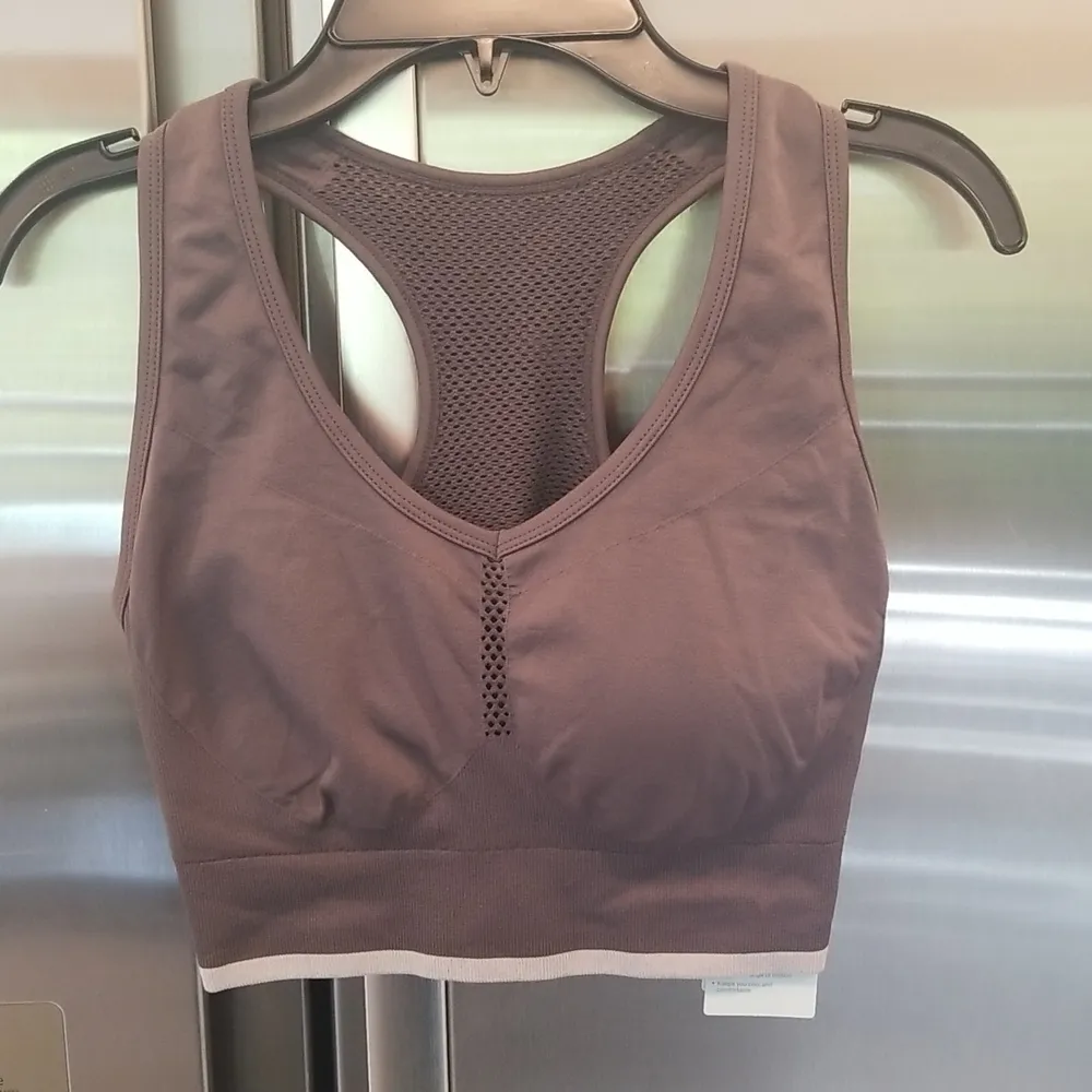 💕ZELLA💕 Pulse Seamless Sports Bra ~ Grey Forged Small S NWT - Image 7
