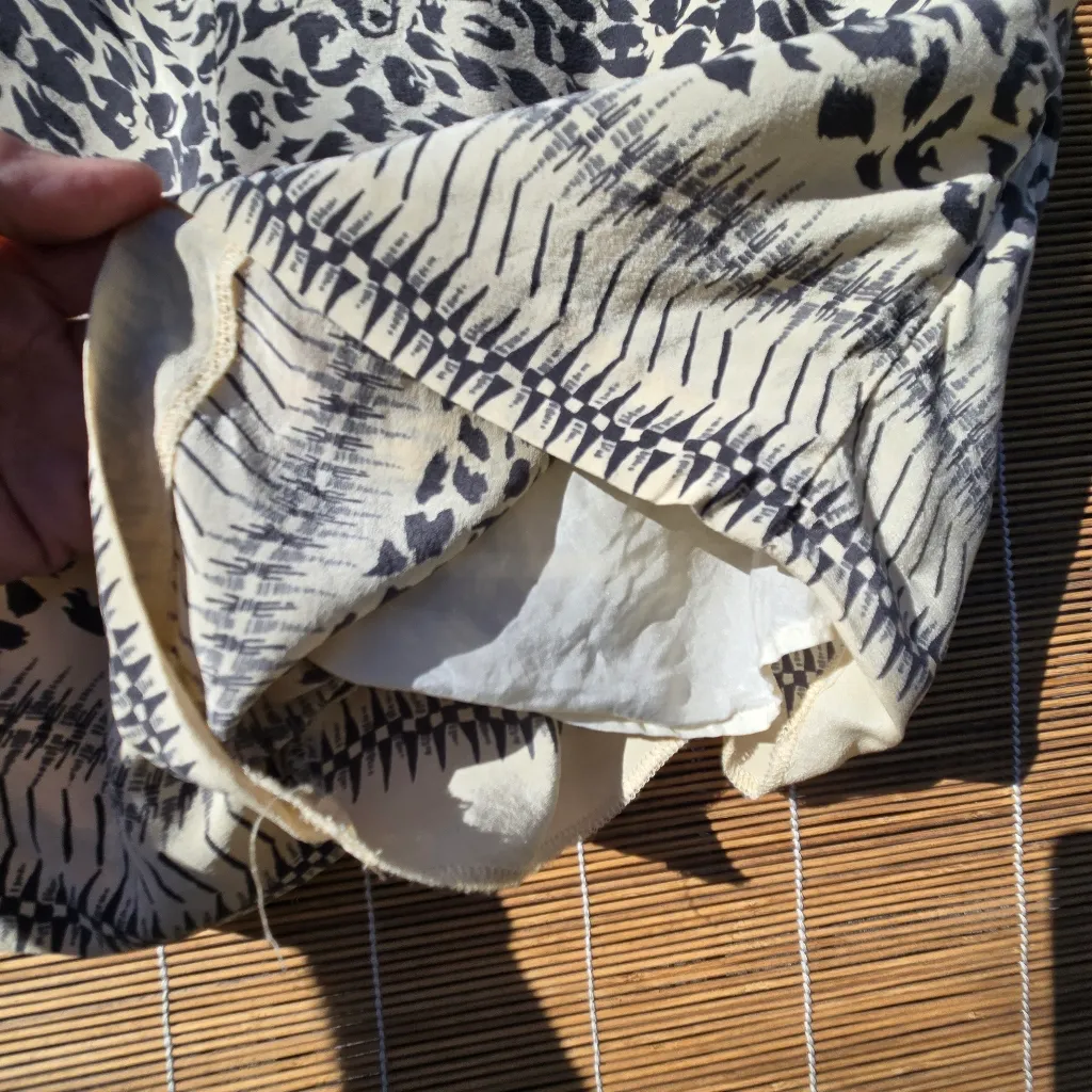 SEA New York Sz Silk cheetah print shorts Black - Image 5