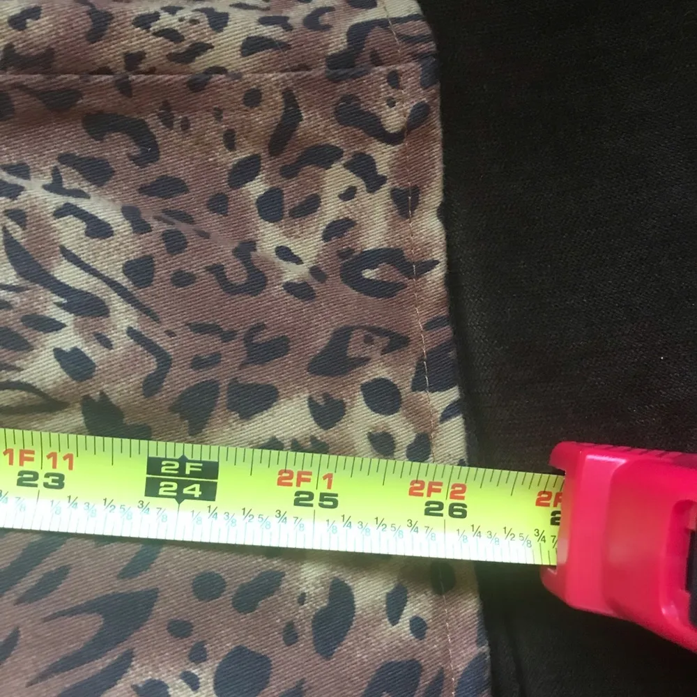 Joan Rivers Animal Print Browns And orange Square Gold Buttons Size 3 X - Image 12