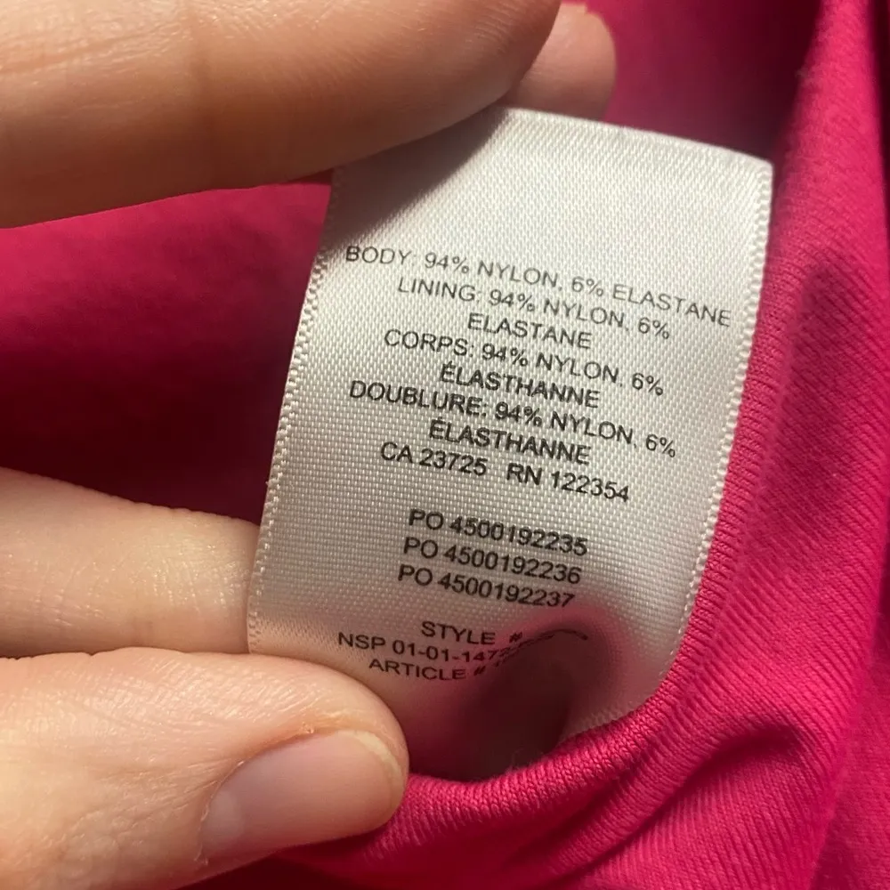 Aritzia “Babaton” Bright Pink Bodysuit Size XL - Image 4