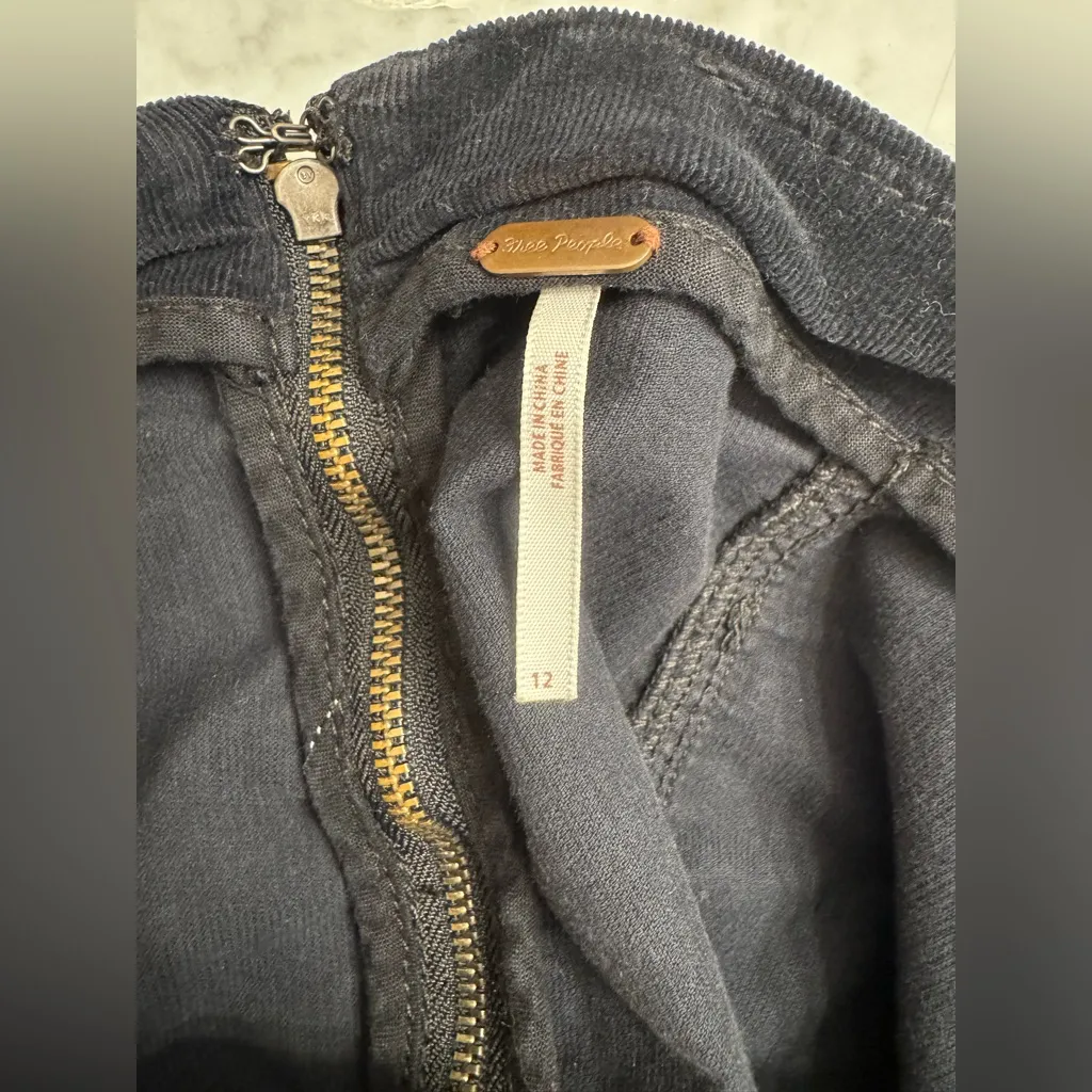 EUC Free People Modern Femme Corduroy Mini Skirt | High Rise Casual Mini - Image 4