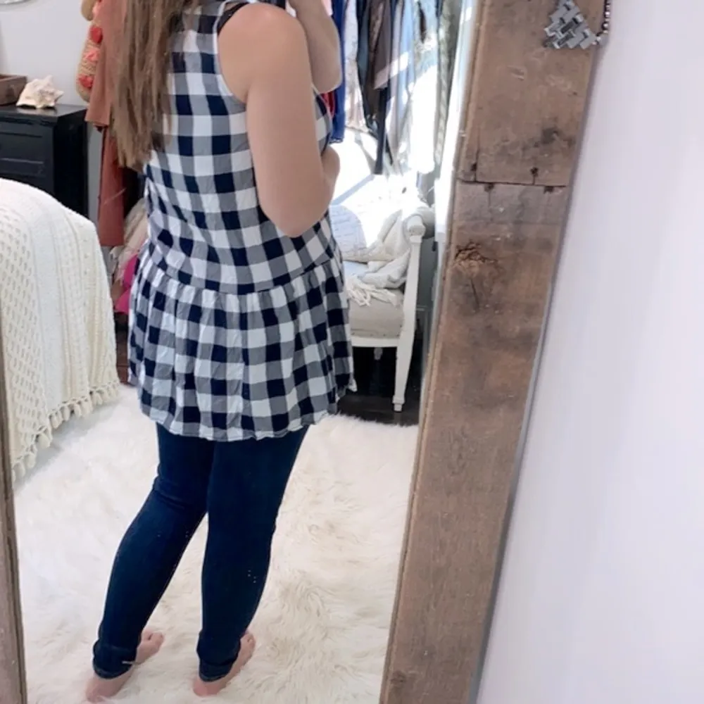 Ann Taylor LOFT checkered top size small - Image 3