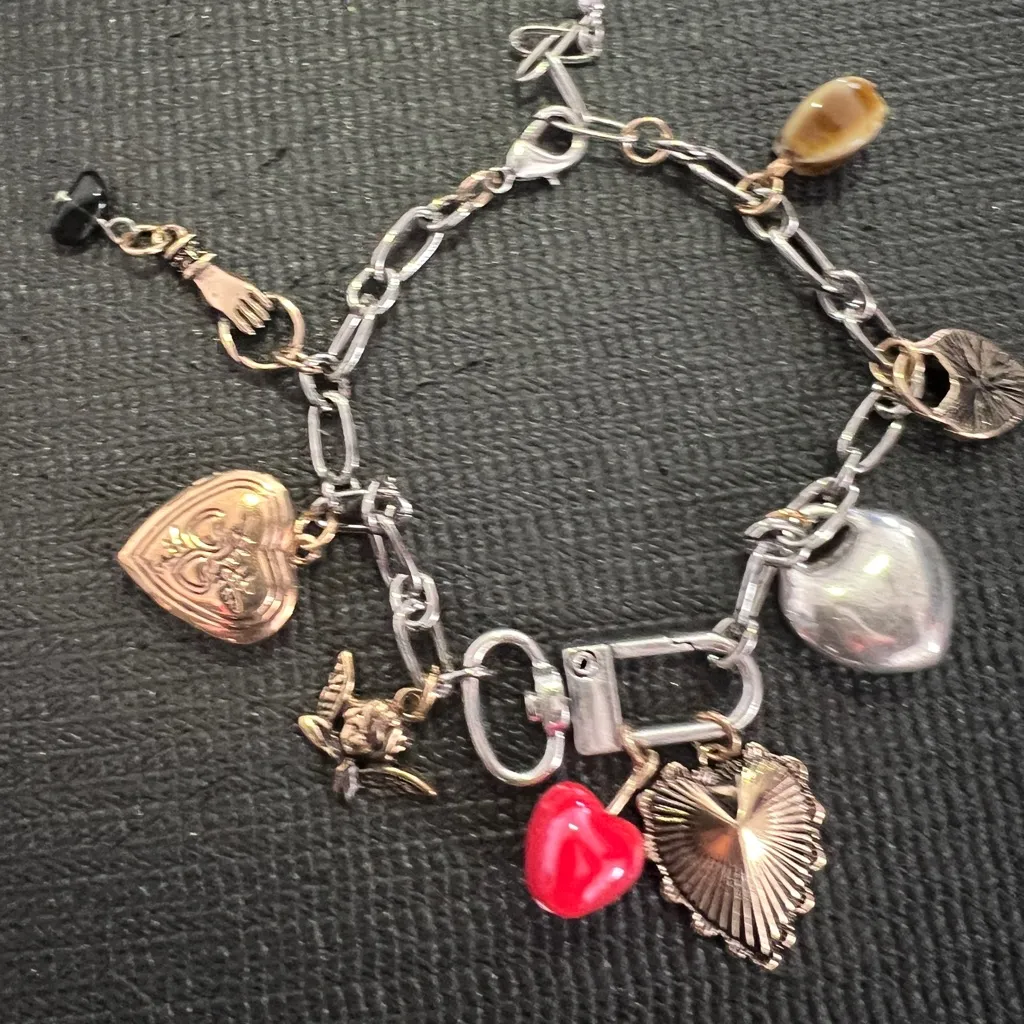 Free People Charming Heart Charm Bracelet - Image 4