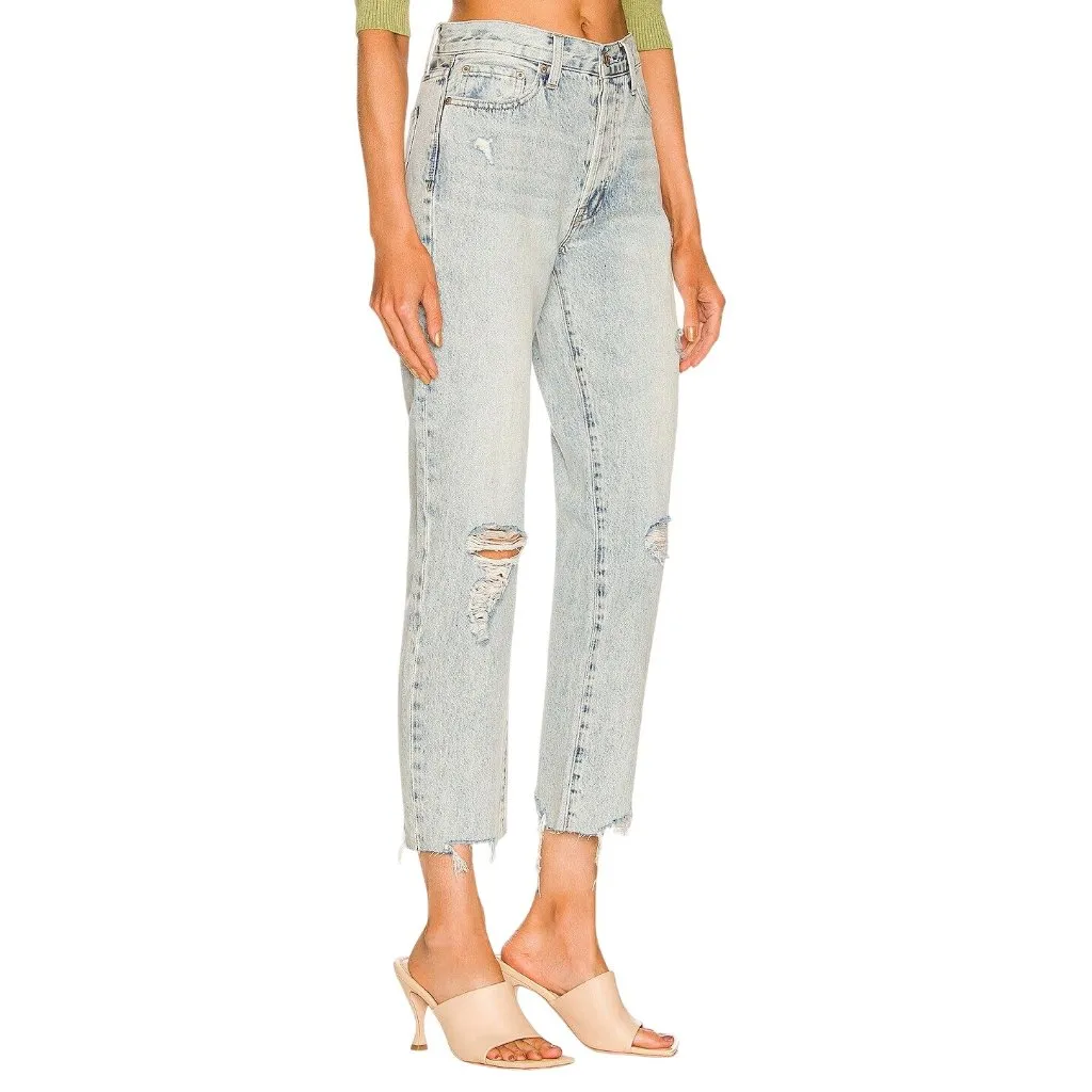 Pistola Charlie High Rise Straight Jeans in Hysteria Distressed 26 Womens denim - Image 3