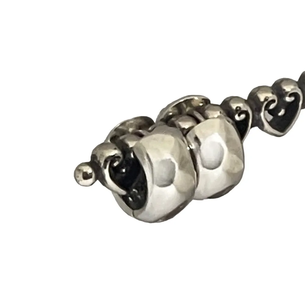 Hinge Pavé .8 CT Diamond  Huggies Earrings 𖦹 14K White Gold 𖦹 Post Back Pierced - Image 11