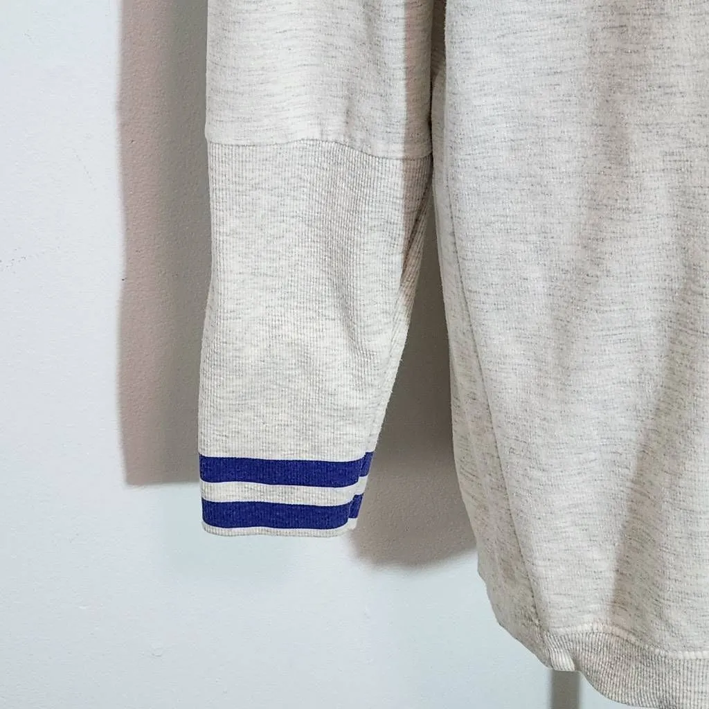 Touch Stadium Gray Ole Miss Rebels Oversized Pullover Tunic Size Large Blue - Image 6