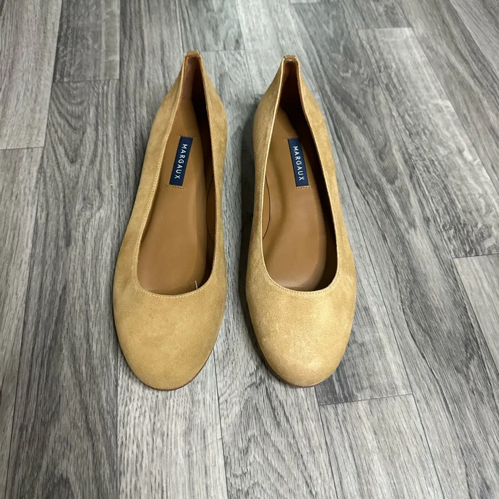 NEW Margaux The Classic Ballet Flat 38 N Cacao Suede Tan Size 7 - Image 3