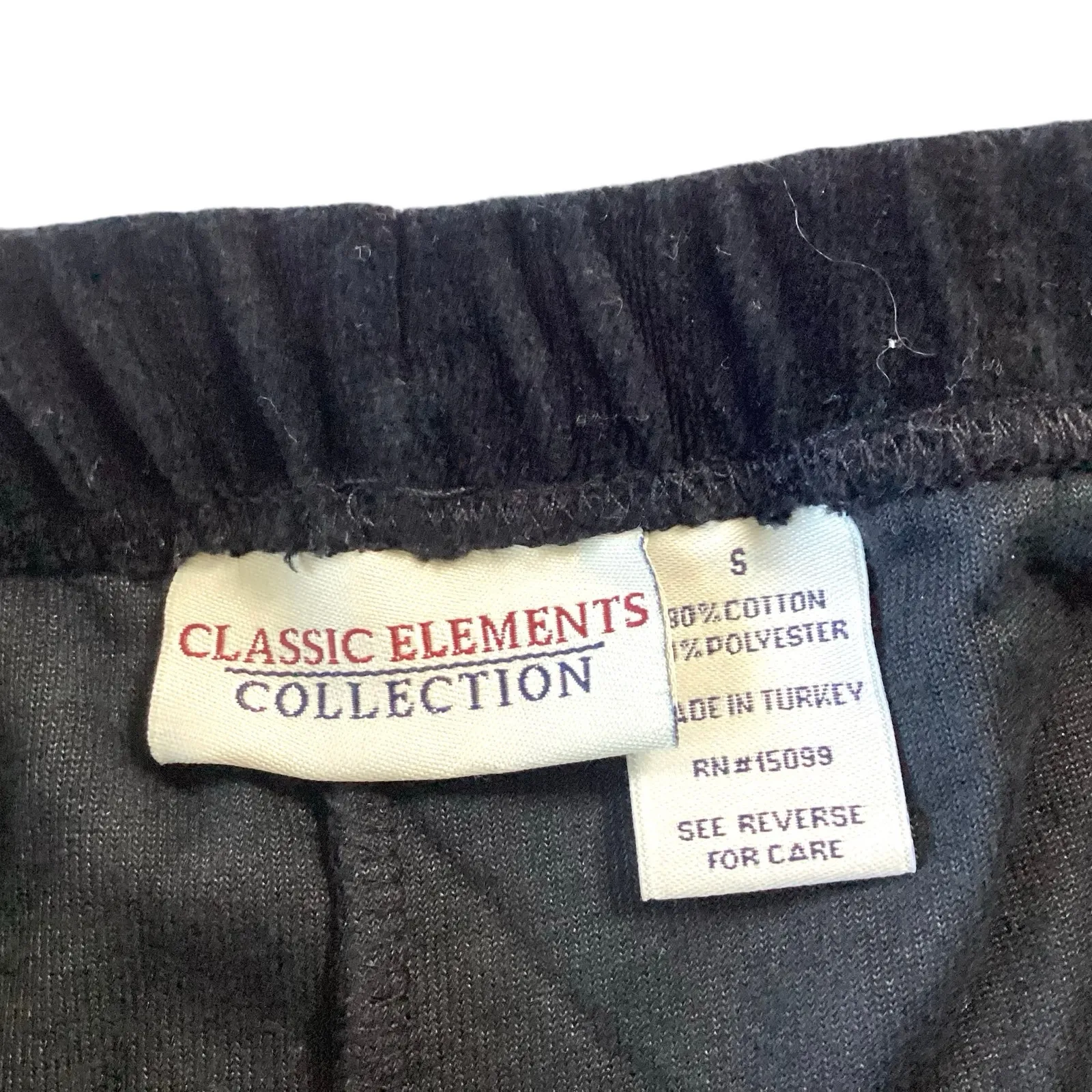 Classic Elements Black Velour Pants - Image 3