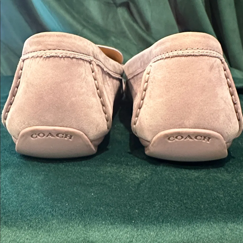Coach lavender nubuck size 9.5 loafers - Image 3