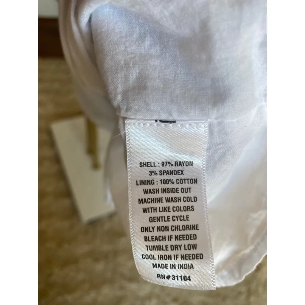 Crown And Ivy Floral Mini Dress Blue White Sleeveless Clean Girl Quiet Luxury XS - Image 6