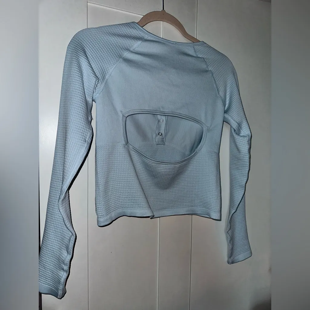 NWT FP Movement Bail Out Long Sleeve Layer In Arctic Snow Blue Size undefined - Image 9
