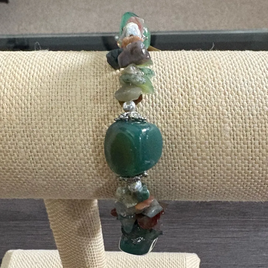 Green Jasper Stone Bracelet - Image 4