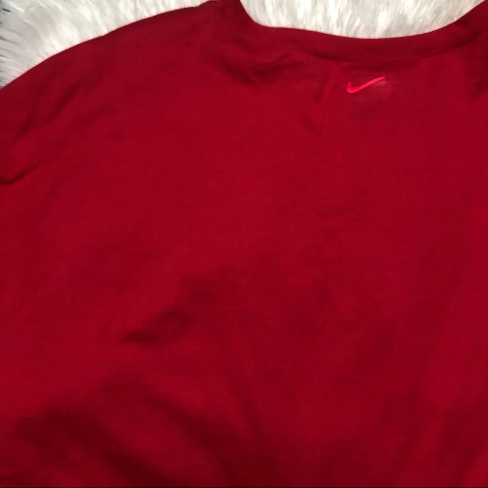 Nike dri-fit pink gray t-shirt size large - Image 4