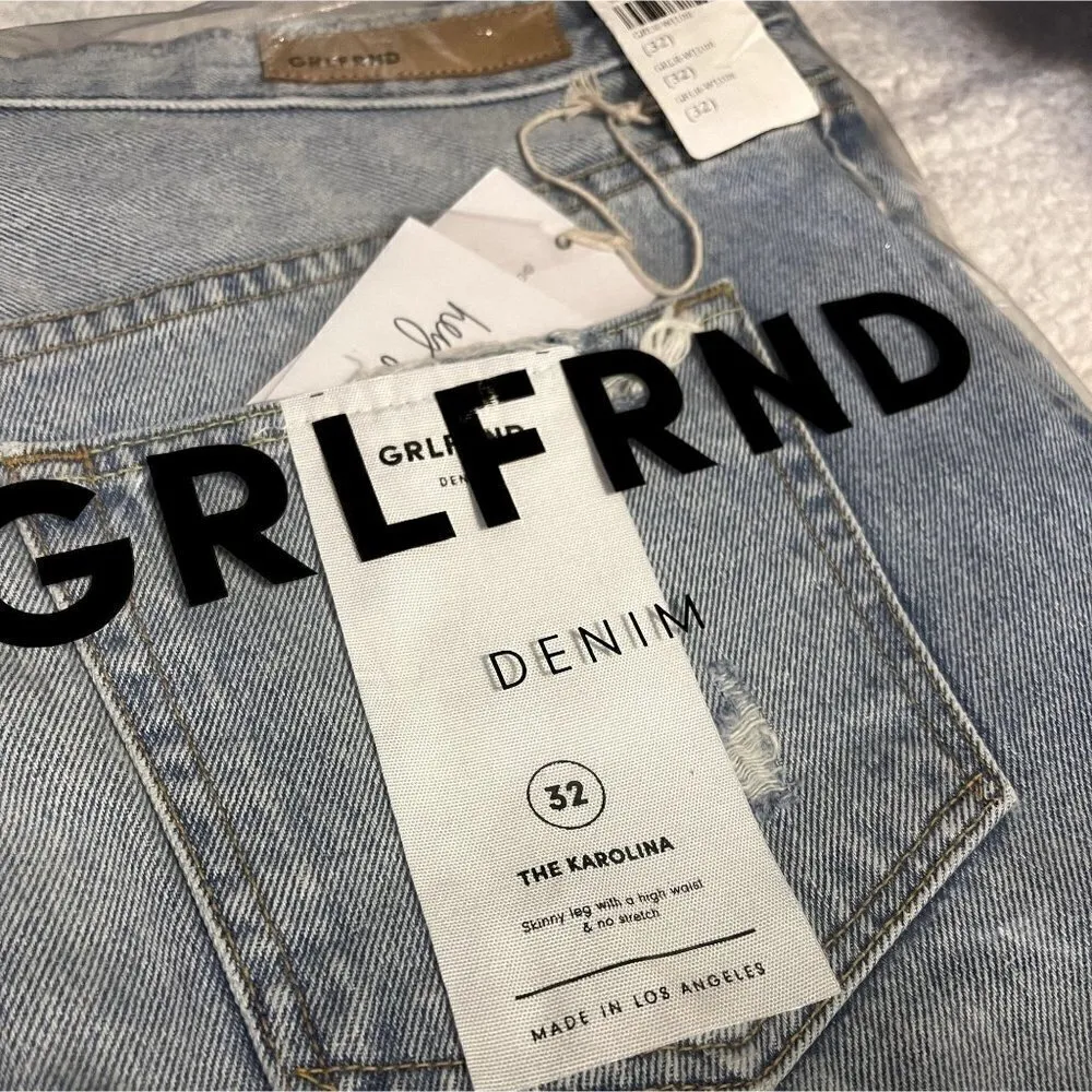 NWT GRLFRND x Revolve Karolina High-Rise E Street Distressed Skinny Jean Size 32 - Image 9