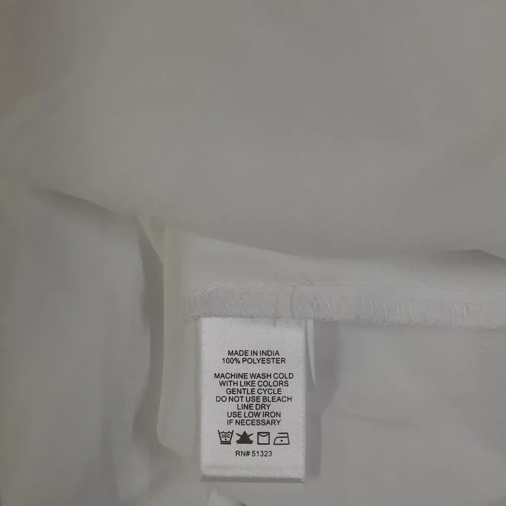 1.State Dress Women Medium White Puff Sleeve Smocked Ruffle Cottage Fairy - Image 12