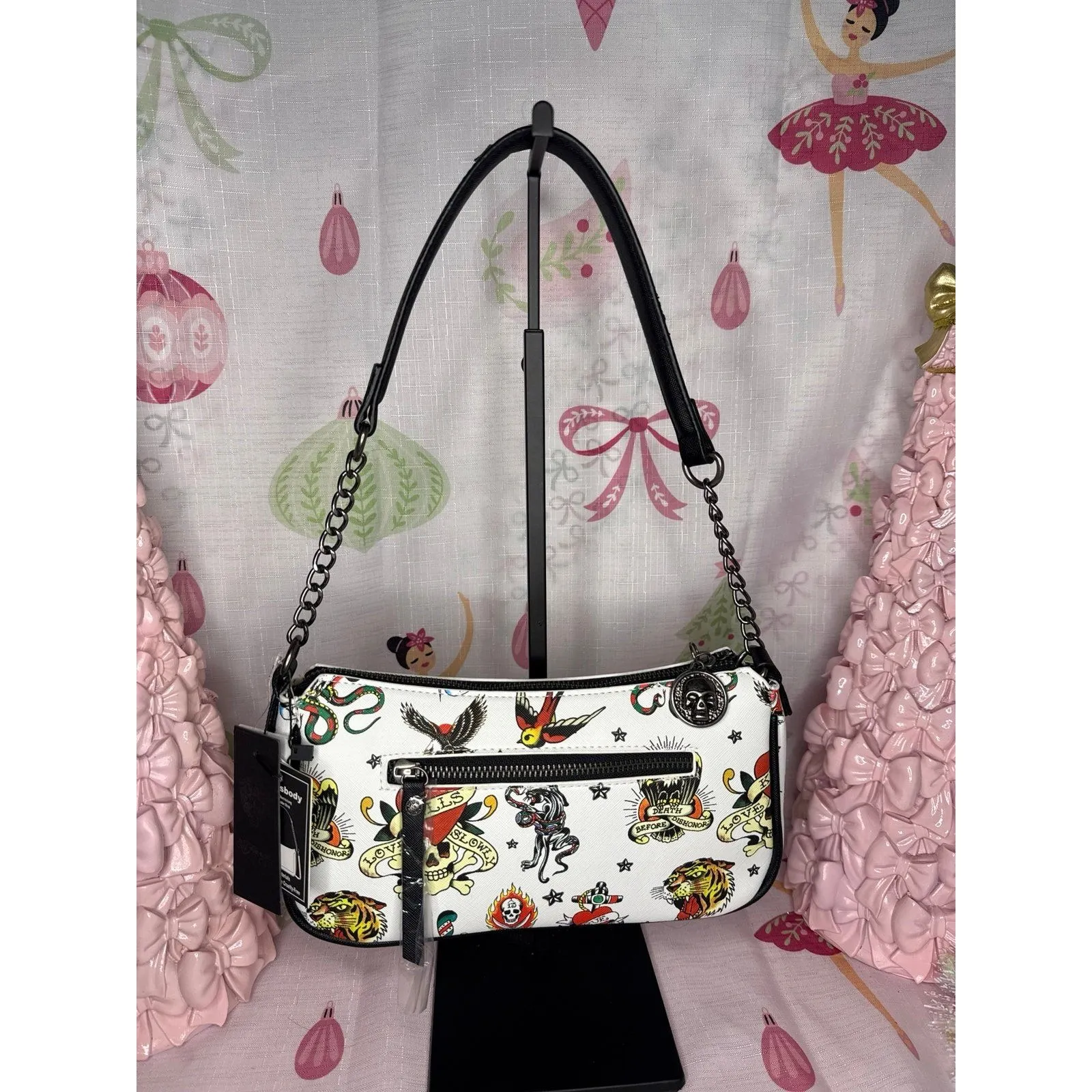 NWT Ed Hardy Tattoo Shoulder Bag - Image 4