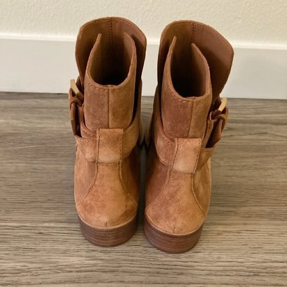 Tory Burch Brooke Ankle Suede Buckle Boot Size 6.5 NEW - Image 6