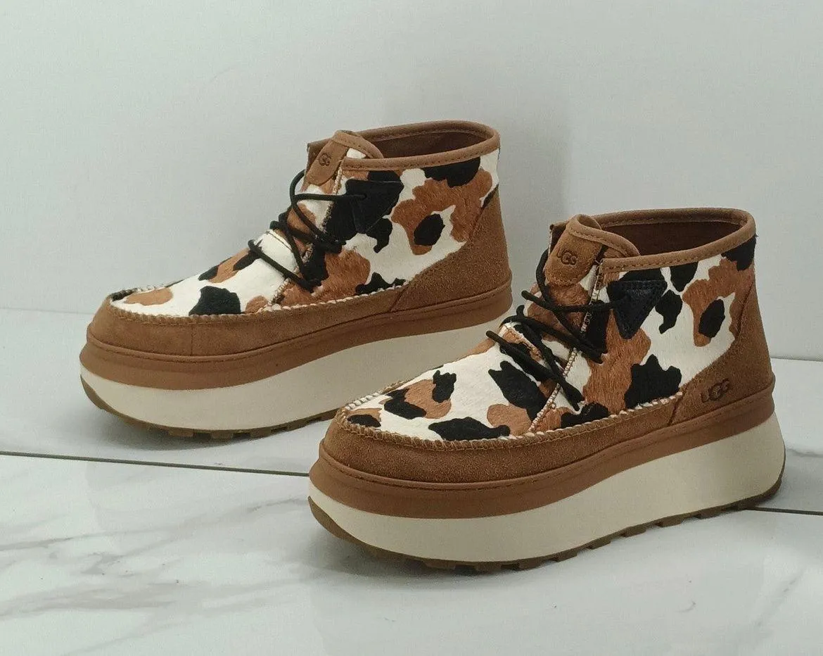 UGG MARIN Cow Printed Platform Boots - Image 8