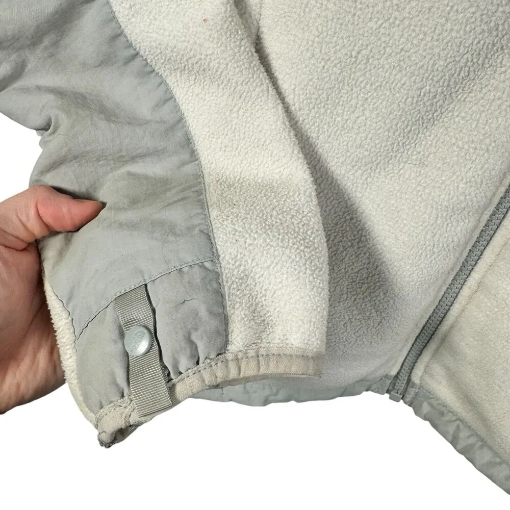 North Face ANLP White Denali Fleece Jacket Full Zip FLAW Womens Size Medium - Image 4