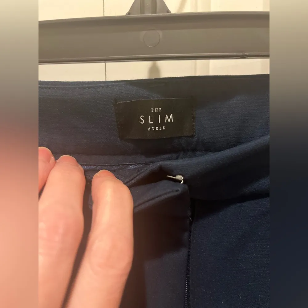 White House Black Market Navy Ankle Dress Pants - Image 4