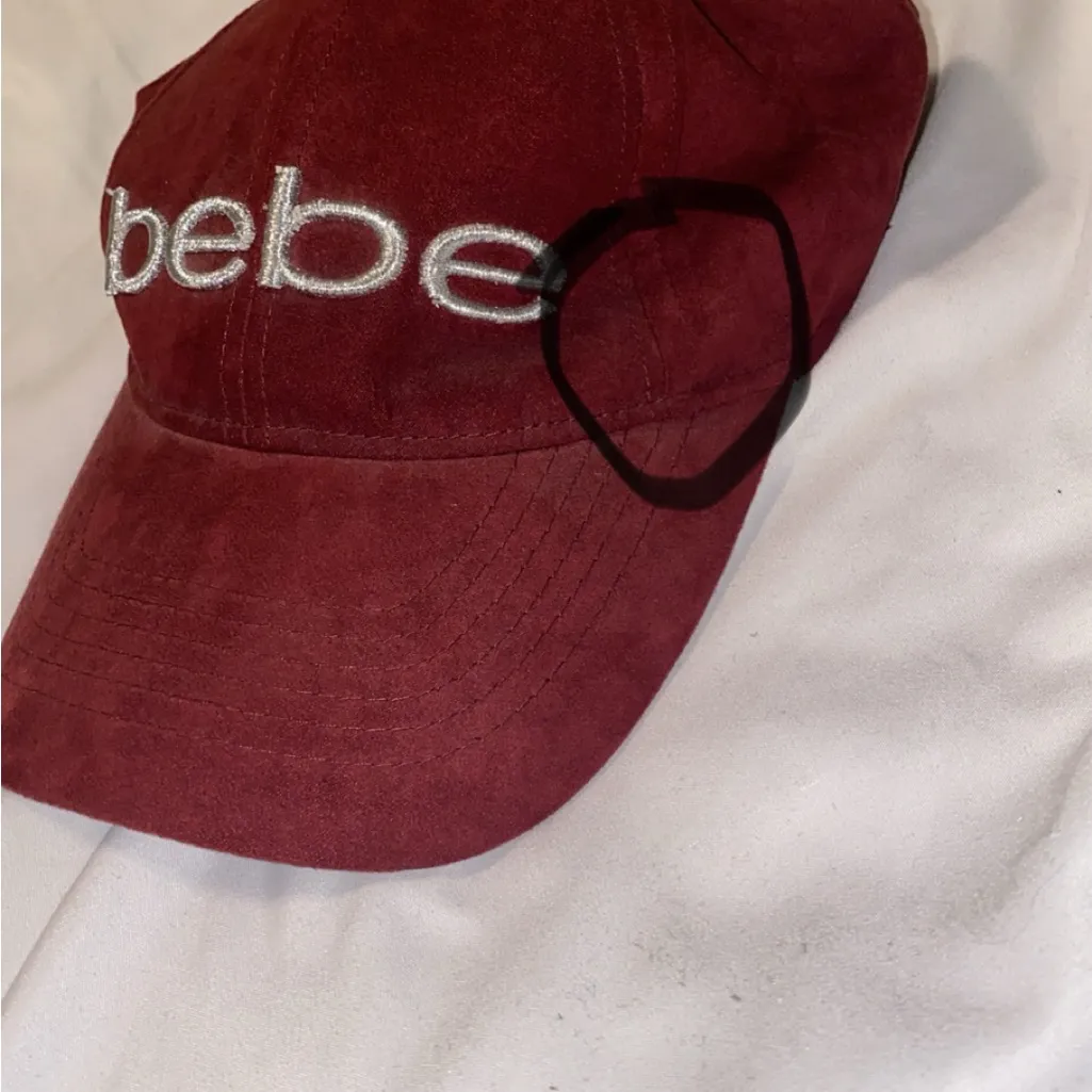 Bebe Burgundy Cap with Logo - Image 2