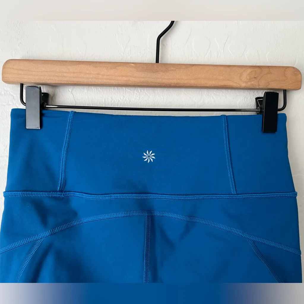 Athleta rainier cold weather leggings teal reflective small tall - Image 10