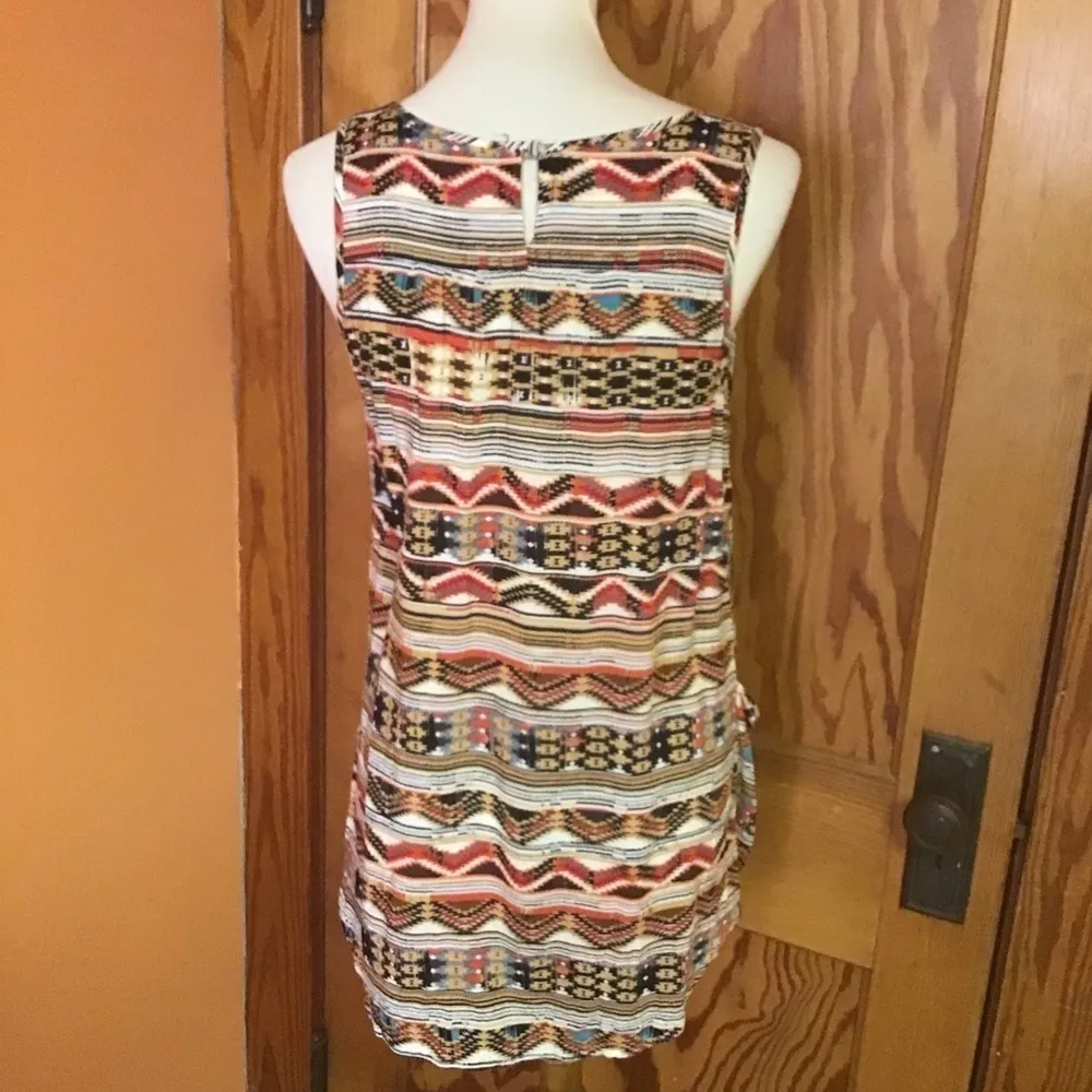 Papillon ethnic striped tank top Size M - Image 9