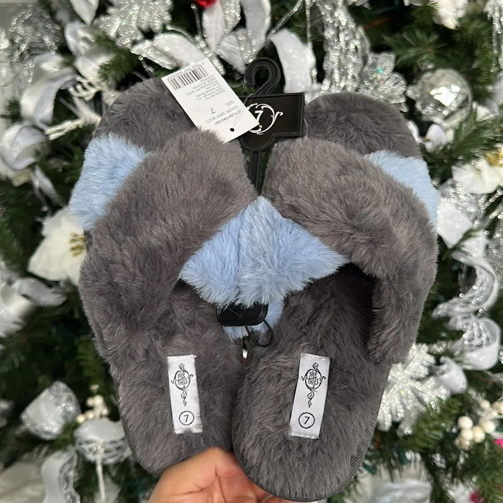 Women's gray faux fur x - Image 2