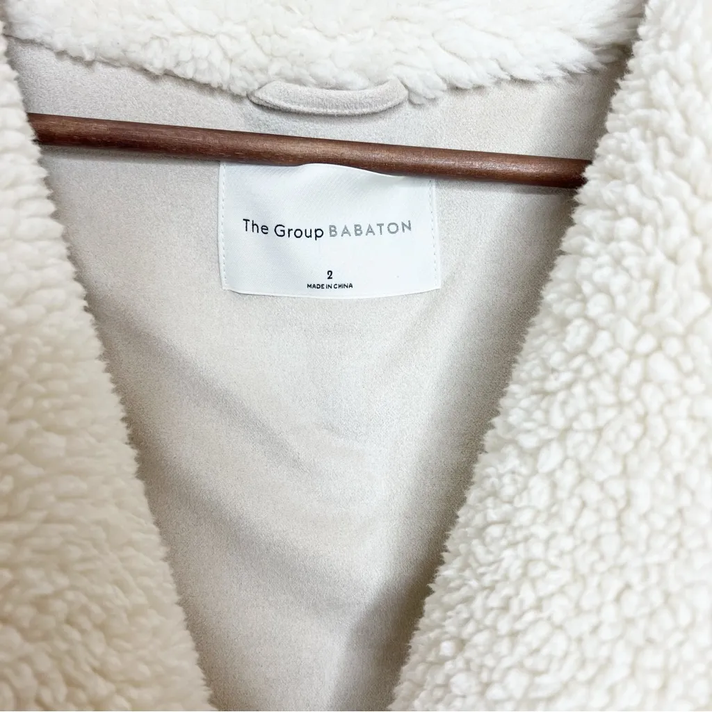The Group by Babaton Aritzia Sherpa Teddy Jacket Size 2 - Image 5