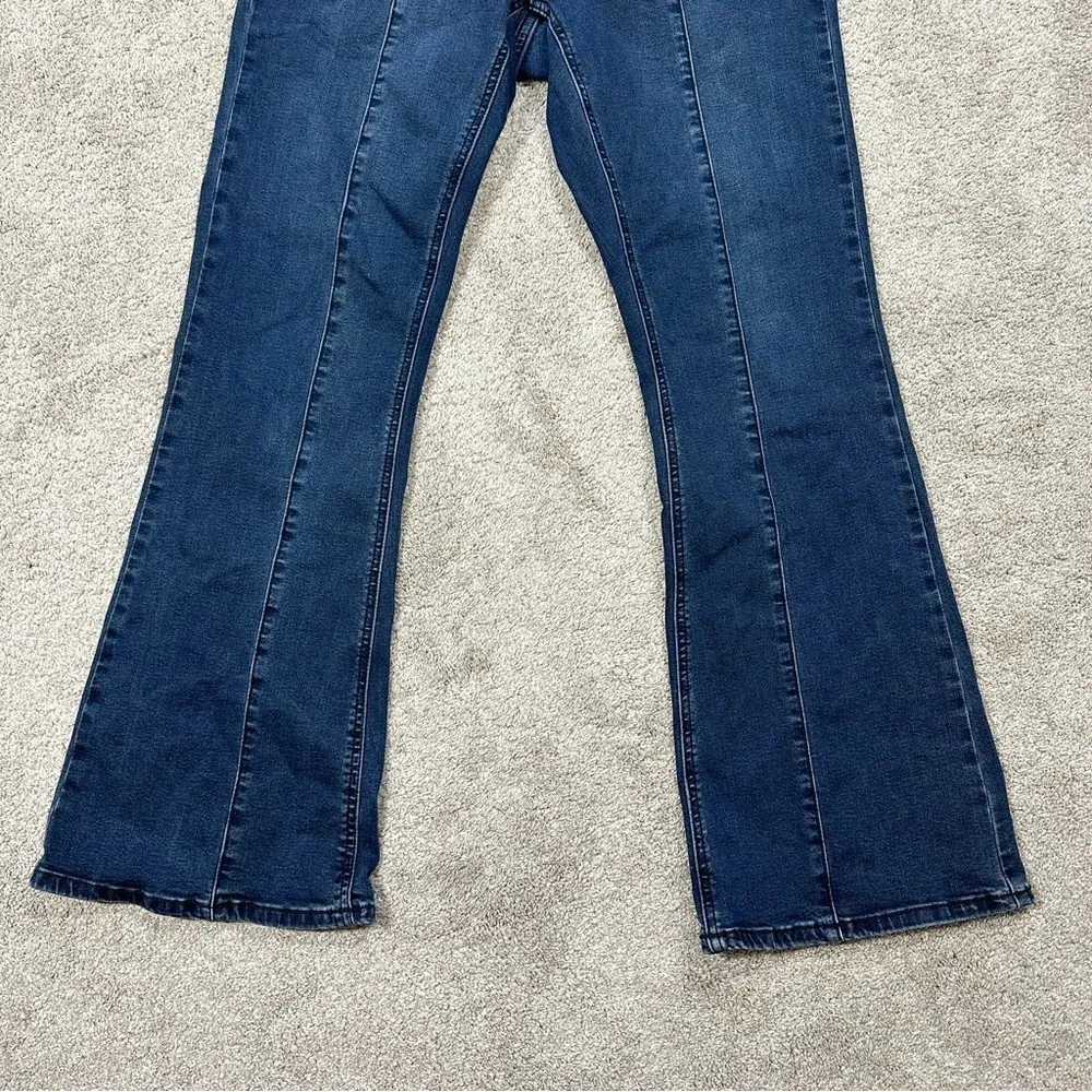 Universal Standard Mariah Bootcut Jeans Front Seam High Rise Indigo Ink Blue 10 - Image 5