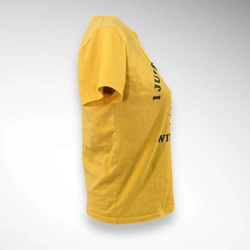 DISNEY Women 's "I Just Wanna Hang With My Dog" Mickey & Pluto T-Shirt | EUC - Image 4