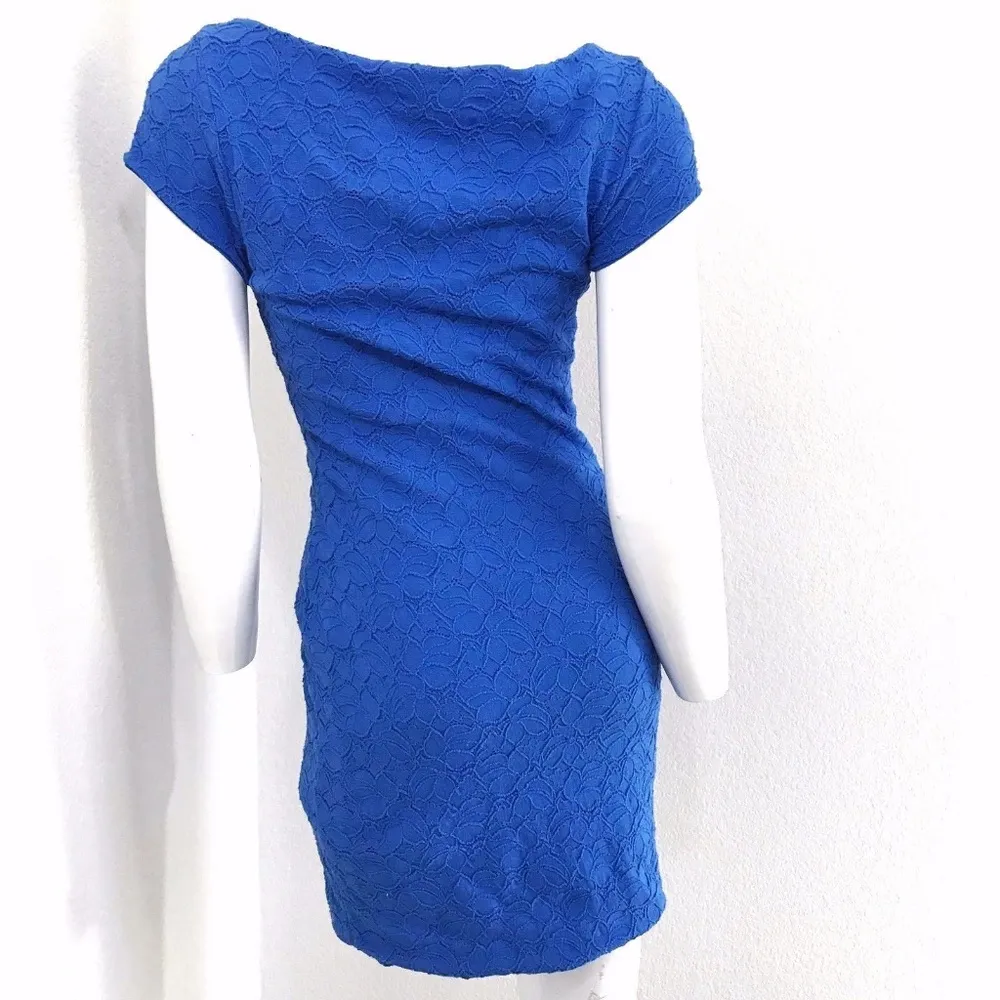 Pins & Needles Blue Bodycon short sleeve dress Med - Image 3