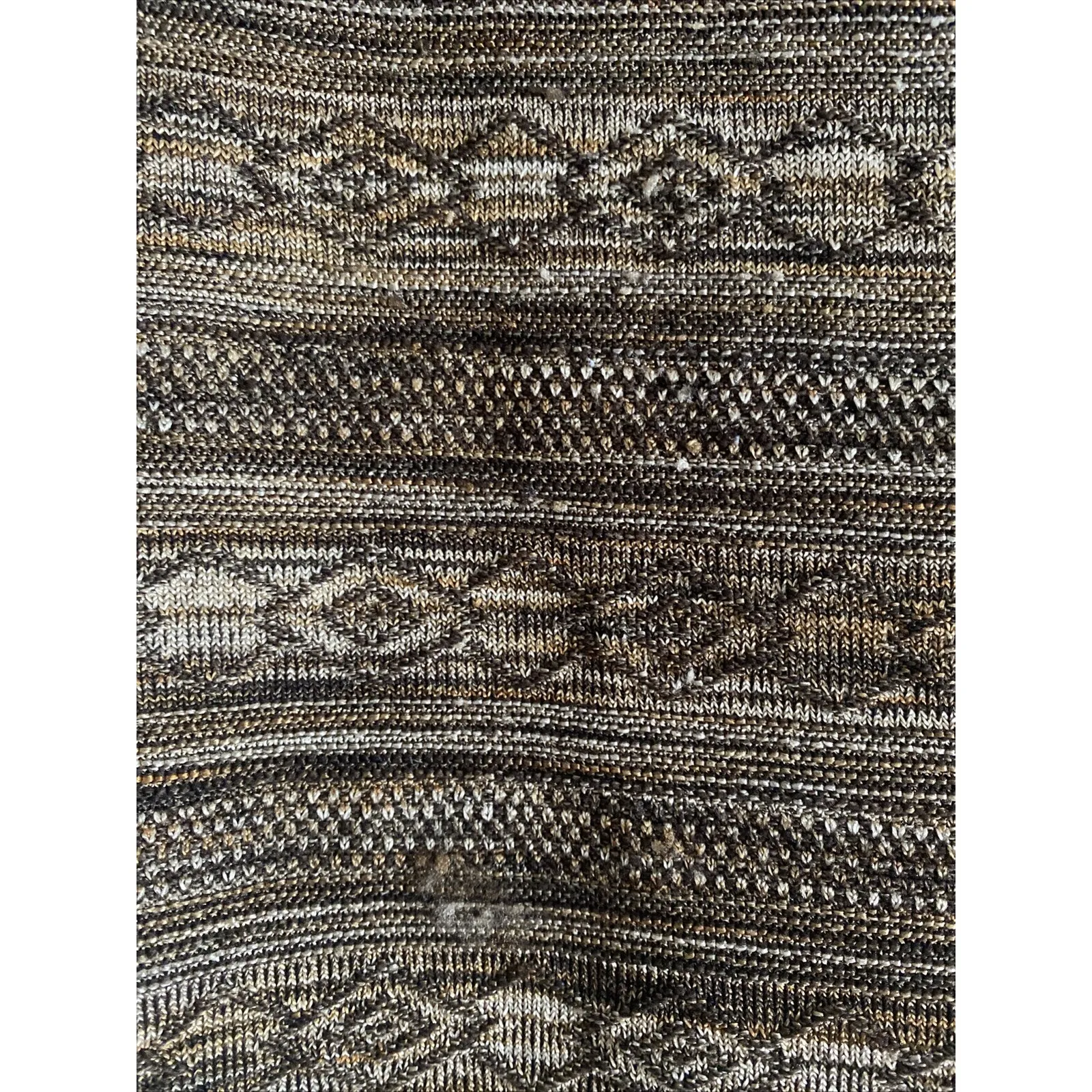 Y2K Hiatus Womens Large Brown Tapestry Sleeveless Blouse Top Textured‎ Boho - Image 3